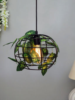 Homesake - Hanging Pendant Plant Light Leafy Sphere