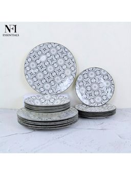 NFI Essentials - 18 Pcs Ceramic Dinner Set For Dining Set