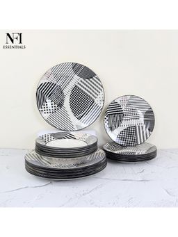 NFI Essentials - 18 Pcs Ceramic Dinner Set For Dining Set