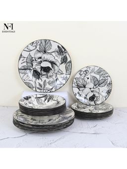 NFI Essentials - 18 Pcs Ceramic Dinner Set For Dining Set
