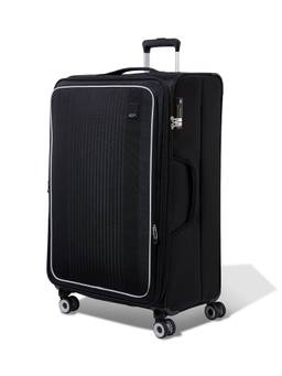 VIP - Unisex Sleek Black Soft Cabin Trolley Bag (L)
