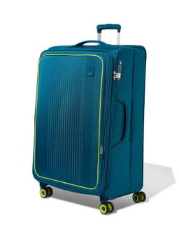 VIP - Unisex Sleek Blue Soft Cabin Trolley Bag (L)