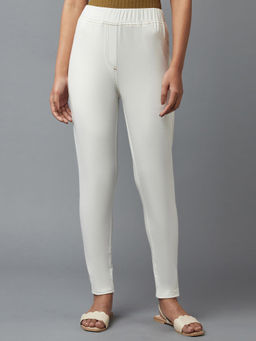 Elleven - White Twill Jeggings
