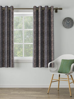 Ddecor Live Beautiful - 5 Feet Ready Made Curtain Grey