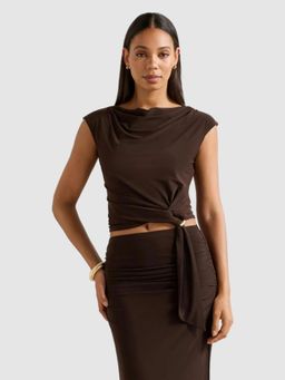 Forever New - Jazelle Hardware Drape Detail Top