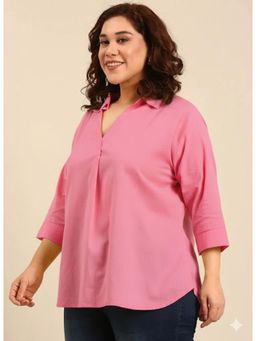 THE PINK MOON - Formal Collar Neck Top