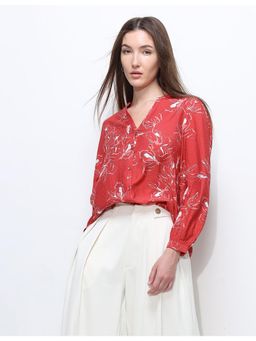 U.S. POLO ASSN. - Women Women's Floral Printed Relaxed Fit Top