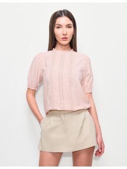 U.S. POLO ASSN. - Women Women's Solid Lace Regular Fit Top