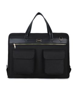 RASHKI - Clef Black Laptop Bag With Detachable Strap