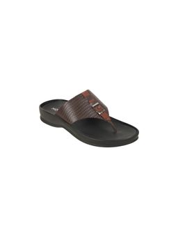 Mochi - Men Brown Leather Casual Sandals