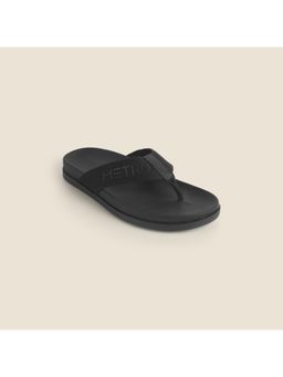 Metro - Men Black Open Casual Flipflops