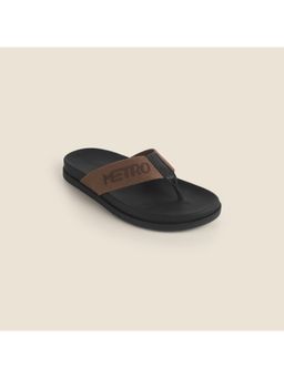 Metro - Men Brown Open Casual Flipflops