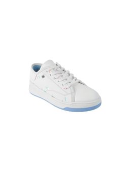 Metro - Women White Lace Up Casual Sneakers