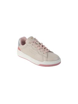 Metro - Women Beige Lace Up Casual Sneakers