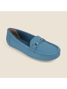 Metro - Women Blue Slip On Casual Loafers