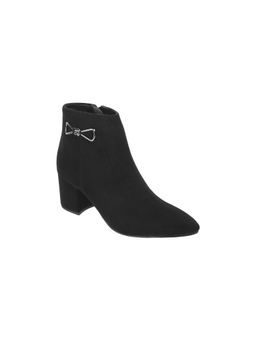 Mochi - Women Black Suede Casual Boots