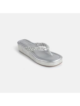 Mochi - Women Silver Open Casual Sandals