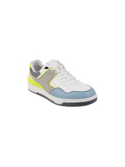 Mochi - Men White Lace Up Casual Sneakers