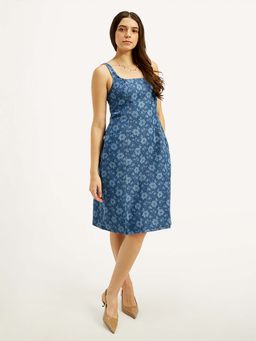 Levi's - Women's Floral Blue Dress