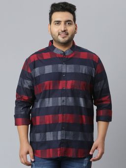 Instafab Plus - Men'S Striped Stylish Full Sleeve Casual Shirts,Multi-Color