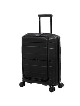 it luggage - Momentous Black Cabin 20 Inches With Padded Laptop Section Hardsided TSA Trolley Bag