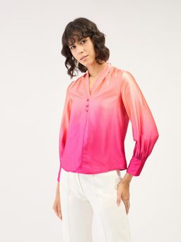 SALT Attire - Fiji Ombre Faux Button Top