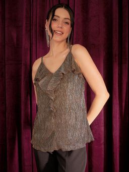 SALT Attire - Raven Plisse Camisole Top