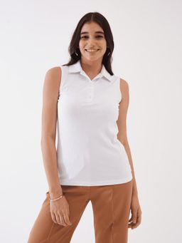 SALT Attire - Sylvia Polo Rib Knit Top