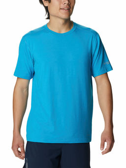 Columbia - Mens Blue Colour Blended Fabric M Endless Trail Running Tech Tee