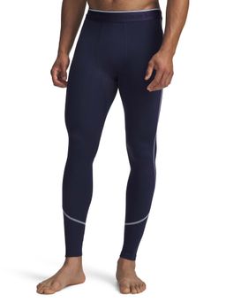 Under Armour - Blue Solid Plain Polyester Tights