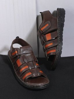 Carlton London - Colorblock Brown Sandals