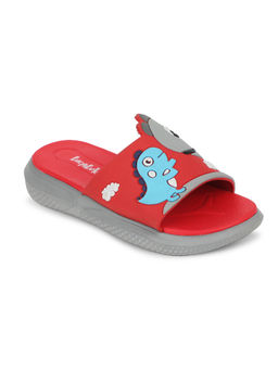 LIBERTY - LucyandLuke HIPPO-S98 Casual Sliders For Kids - Red
