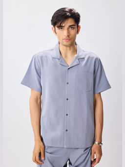 THNWHN - Grey Bowling Shirt