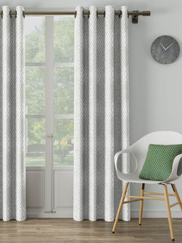 Ddecor Live Beautiful - 9 Feet Ready Made Curtain White