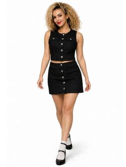 Tripursundari Fashion - Women 45500 Black Denim Co-Ord Set