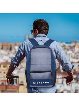 Kenneth Cole - Giordano Unisex Durable 16 Laptop Backpack for Office and Travel - Navy Blue