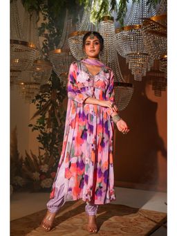 Zolo Label - Elegant Muslin Cotton Kurta with Salwar and Dupatta (Set of 3)