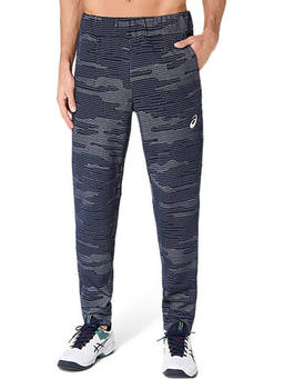 ASICS - Mens Polyester Blue Track Pant