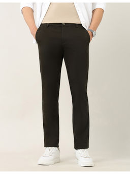 Arrow Sports - Men Black Solid Trouser