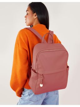 Accessorize London - Women Pink Zip Around Backpack