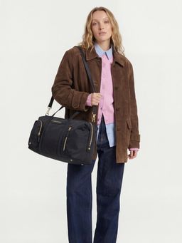 Accessorize London - Women Black Vesta Multi-Pocket Weekender Duffle Bag