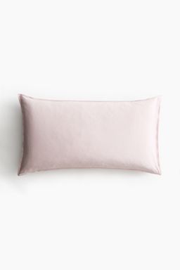H&M - Pink Washed Linen-Blend Pillowcase