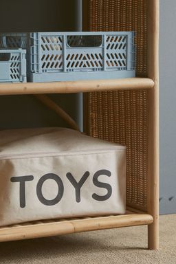 H&M - Beige Lidded Toy Storage Basket
