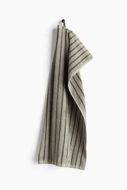 H&M - Green Striped Hand Towel