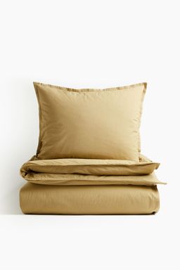 H&M - Washed Cotton Single Duvet Cover Set