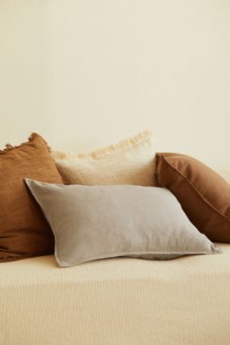 H&M - Beige Linen-Blend Cushion Cover