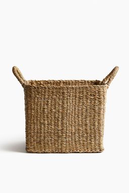 H&M - Beige Large Braided Storage Basket