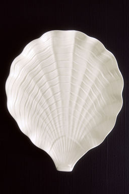 H&M - White Shell-Shaped Serving Plate