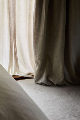 H&M - Beige 1-Pack Wide Blackout Curtain Length