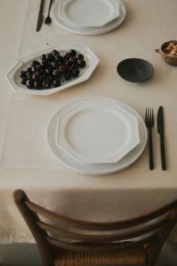H&M - White Small Porcelain Serving Plate